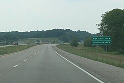 Along the concurrent U.S. Route 50 and State Route 32 in southern Lee Township