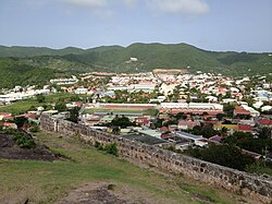 View of Concordia from Fort St. Louis, Saint Martin