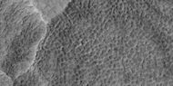 Low center polygons, as seen by HiRISE under HiWish program Location is Casius quadrangle. Image enlarged with HiView.