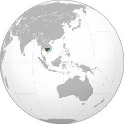 Cambodia的位置