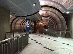 Mezzanine of the LA Metro Hollywood/Highland station