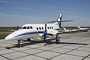 A Jetstream 32 from AIS Airlines at Lelystad Airport