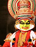 a Kathakali dancer