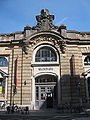 Dresden's Neustädter Markthalle (New Market Hall), portal seen from the Ritterstraße