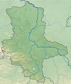 德绍-沃利茨园林王国在萨克森-安哈尔特州的位置