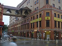 Reconstruction of 1918 shopoffices in Kuala Lumpur, Malaysia. A block of shophouses across the road have received similar treatment.