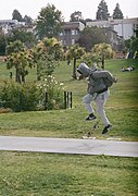 Skateboarder in Dolores Park, June 2019