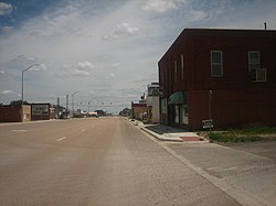 Downtown Texline on U.S. Highway 87