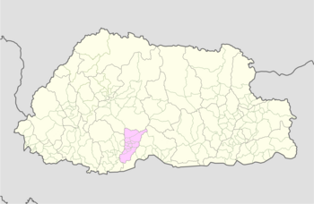 Location of Barshong Gewog