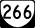 State Route 266 marker