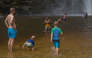 The falls attracts tourists from all over the world