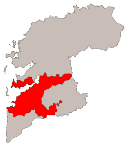 Vigo metropolitan area in Pontevedra province