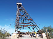 The 19th century “Tower” used in the Goldfield mine.