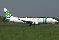 泛航航空波音737-800，於格罗宁根-埃尔德机场（2007年）