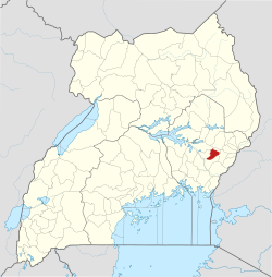 District location in Uganda