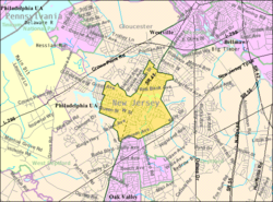 人口普查局的伍德伯里地图