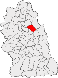 Location in Hunedoara County