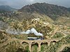 A train on the Eritrean Railway, a former Italian colonial railway, between Arbaroba and Asmara in 2008