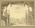 Set design for Act 3 of Alceste