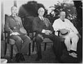 Image 35Generalissimo Chiang Kai-shek, President Franklin D. Roosevelt, and Prime Minister Winston Churchill met at the Cairo Conference in Cairo, 25 November 1943. (from History of Taiwan)