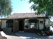 The Clare’s Metal Shop was built in 1918. It now house’s a. Coffee shop The structure is listed as historical by the Gilbert Heritage District.