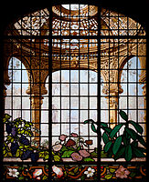 Henry Gurdon Marquand House Conservatory Window (around 1883–1884), designed by Richard Morris Hunt (1827–1895) and made by Eugène Stanislas Oudinot (1827–1889)