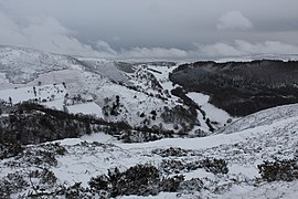 View south-east from pass