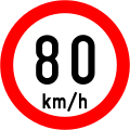 RUS 041 Speed Limit (80 km/h)