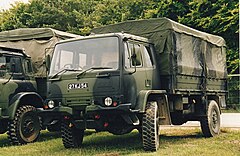 British Army Leyland 4-tonne general service (GS) truck at ARMY 2000