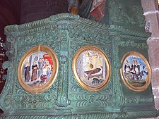 The pulpit at the église Saint Ronan.