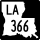 Louisiana Highway 366 marker
