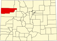 科罗拉多州里奥布兰科县地图