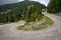 The Russian Road; the switchbacks are paved with setts