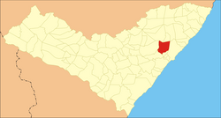 Location of Rio Largo in Alagoas