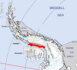Location on Antarctic Peninsula