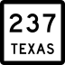 State Highway 237 marker