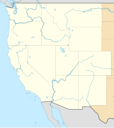 胡佛水坝在美国西部的位置