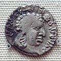 刻有伐色湿底布陀罗·娑多迦罗尼像的银币