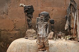 Altar and fetishes, Abomey, Benin