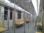 A view in Line 10 train carriage