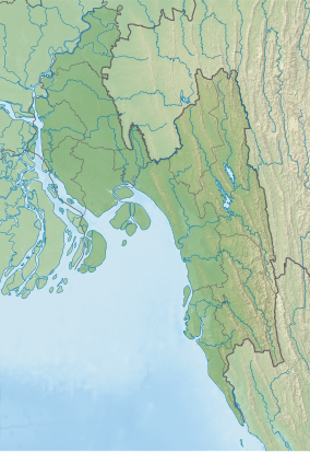 Map showing the location of Kassalong reserve forest