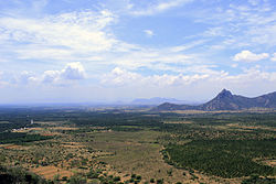 View of Bodinayakanur from Bodi Mettu hills
