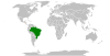 Location map for Brazil and El Salvador.