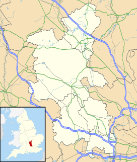 Map showing the location of Jones' Hill Wood