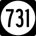 State Route 731 marker