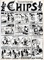 Image 18Cover of Illustrated Chips in 1896 featuring the first appearance of the long-running comic strip of the tramps Weary Willie and Tired Tim. (from British comics)