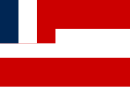 Flag of the Kingdom of Tahiti under the Protectorate of France (1845–1880)