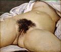 居斯塔夫·库尔贝《世界的起源》，1866年，现藏于奥塞美术馆