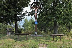 A monument to Jesus Christ in Pitelová.