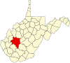 標示出卡諾瓦郡位置的地圖